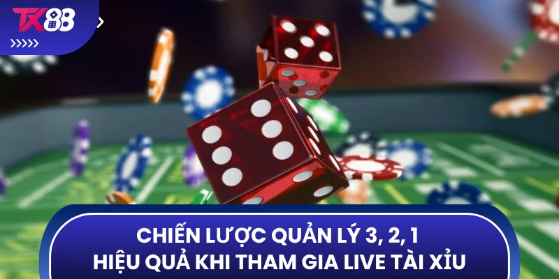 Chiến lược quản lý 3, 2, 1 hiệu quả khi tham gia live tài xỉu